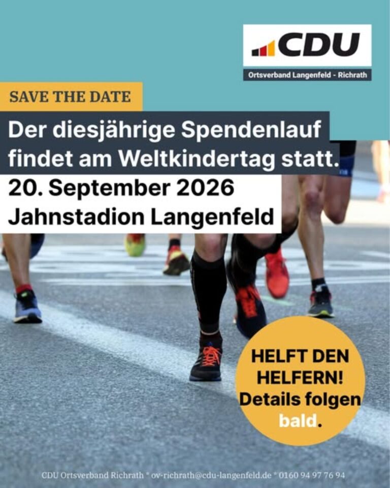 Save the Date – Spendenlauf 2026
