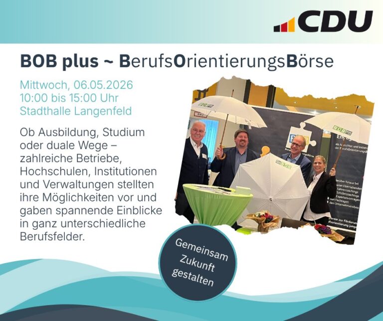Besuch bei der BOB – Berufs-Orientierungs-Börse