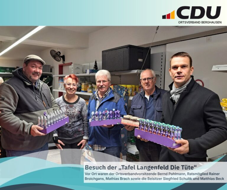 Gemeinsam Gutes tun: CDU Berghausen spendet für den guten Zweck 