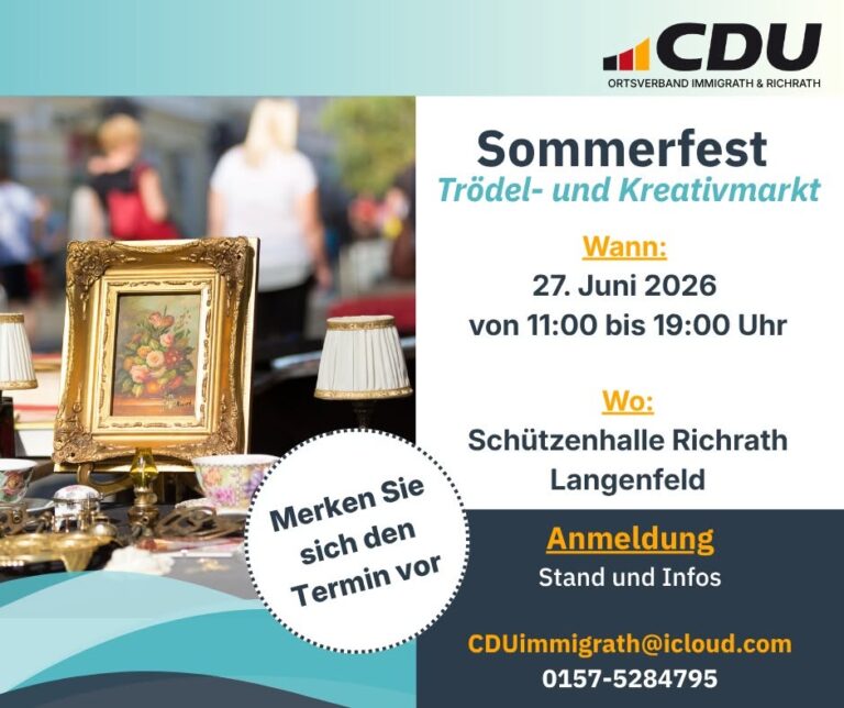 Sommerfest mit Trödel- und Kreativmarkt