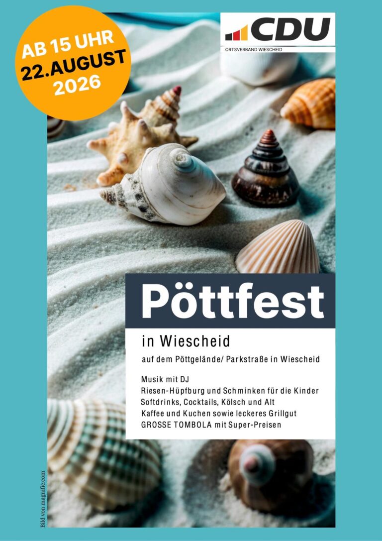 Pöttfest in Wiescheid – gemeinsam feiern auf dem Pöttgelände!