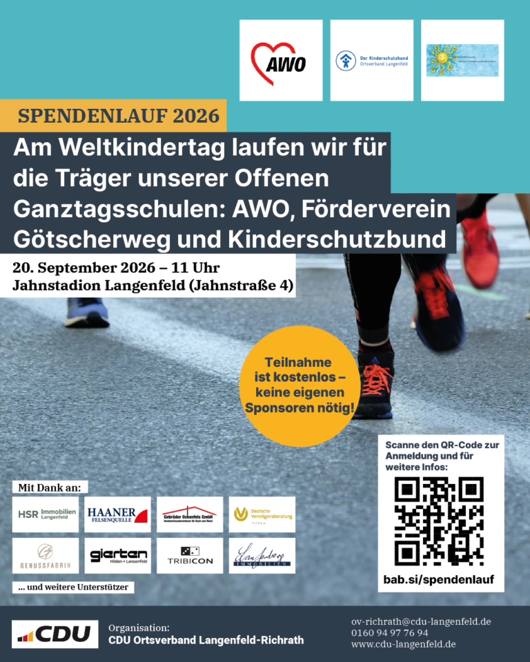 NEUIGKEITEN ZUM SPENDENLAUF 2026